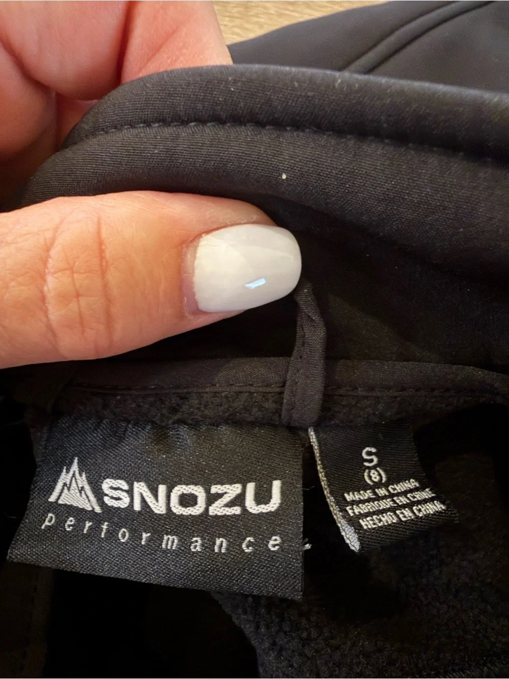 Snozu Performance Kids Black Fleece-Lined Softshell Jacket Size S (8)